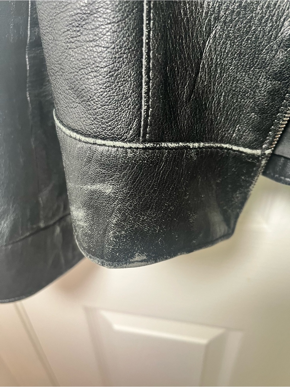 Vintage Roots Canada Black Pebbled Leather Jacket Zip Y2K - Picture 7 of 13